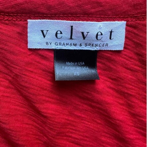 High-quality red t-shirt dress by Velvet by Graham & Spencer - Picture 3 of 6